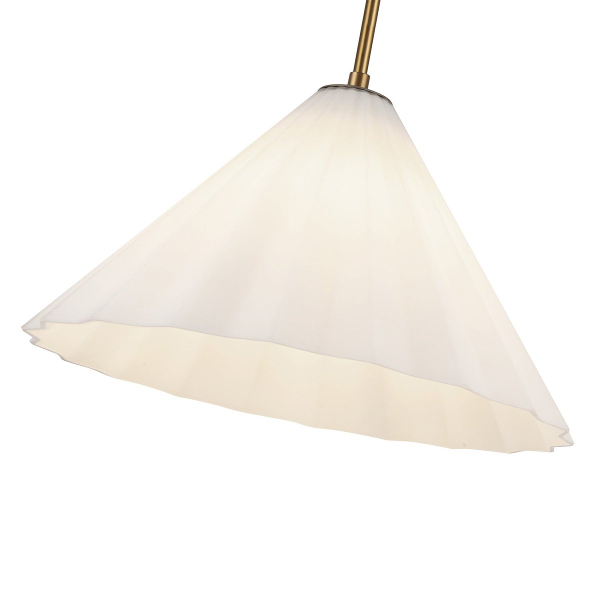 Suspension Serena - Verre d'or / opale âgé 13 5/8" by Alora Lighting | Luminaires & cie
