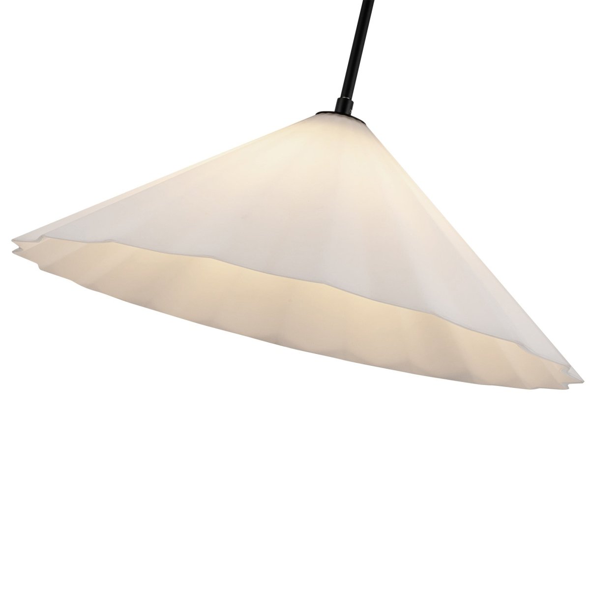 Suspension Serena - Verre noir / opale mat 20 1/2" by Alora Lighting | Luminaires & cie