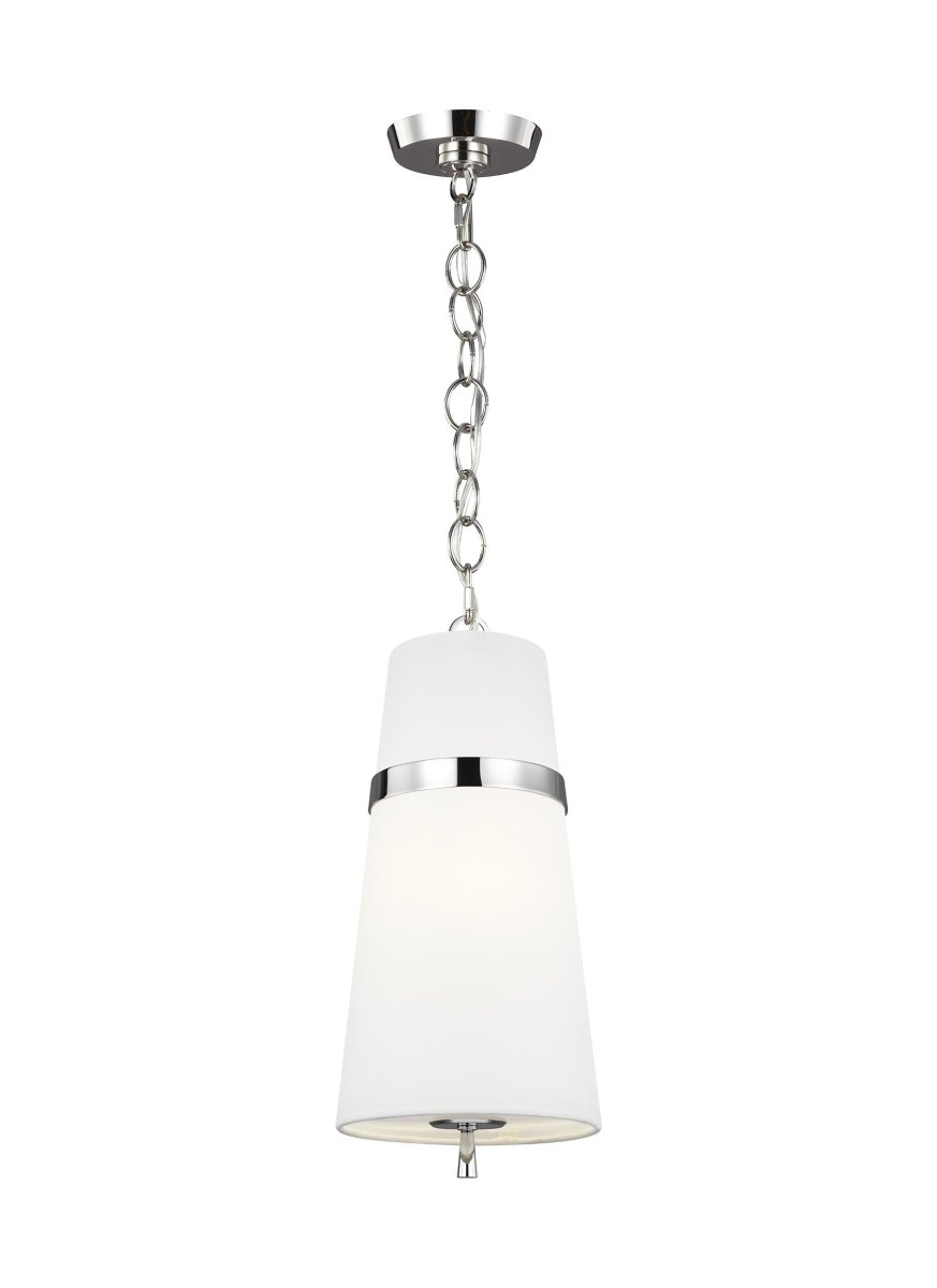 Suspension simple Cordtlandt - Nickel poli by Visual Comfort Studio | Luminaires & cie