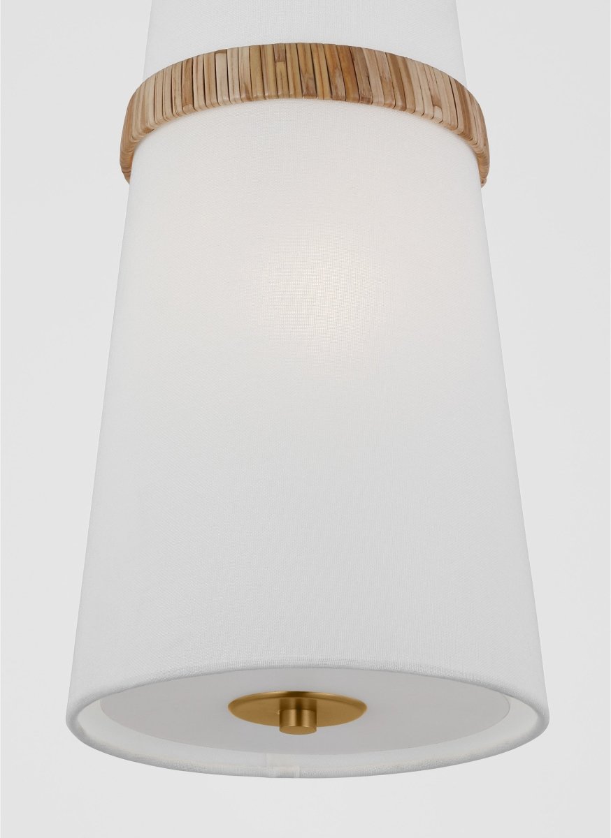 Suspension simple Cordtlandt - Rotin by Visual Comfort Studio | Luminaires & cie