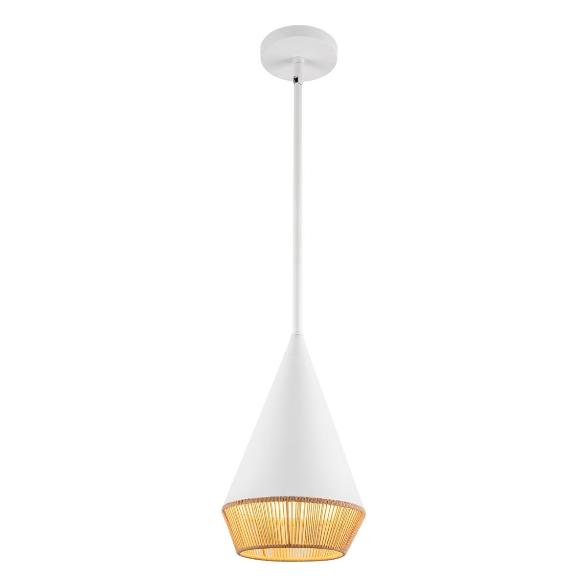 Suspension simple Daphne - Blanc by Alora Lighting | Luminaires & cie