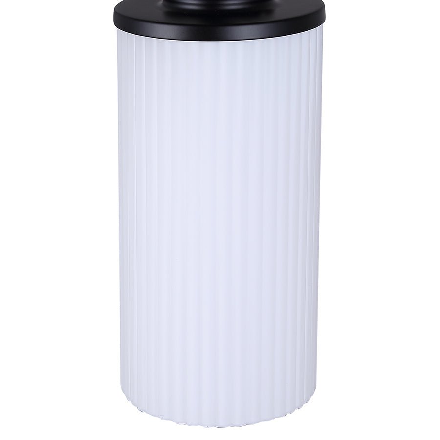 Suspension simple Kinslea - Noir mat Verre blanc by Canarm | Luminaires & cie