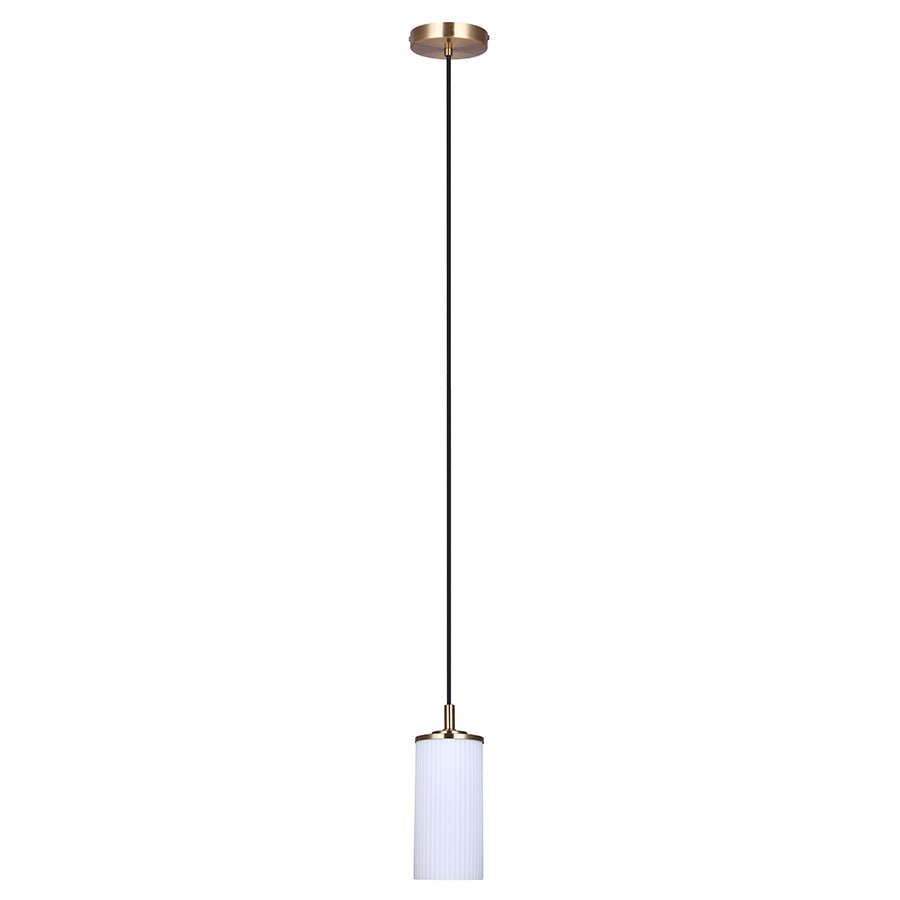 Suspension simple Kinslea - Or Verre clair by Canarm | Luminaires & cie