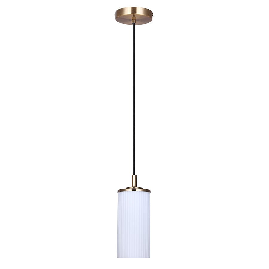 Suspension simple Kinslea - Or Verre clair by Canarm | Luminaires & cie