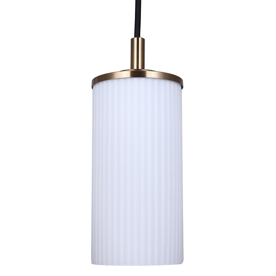 Suspension simple Kinslea - Or Verre clair by Canarm | Luminaires & cie