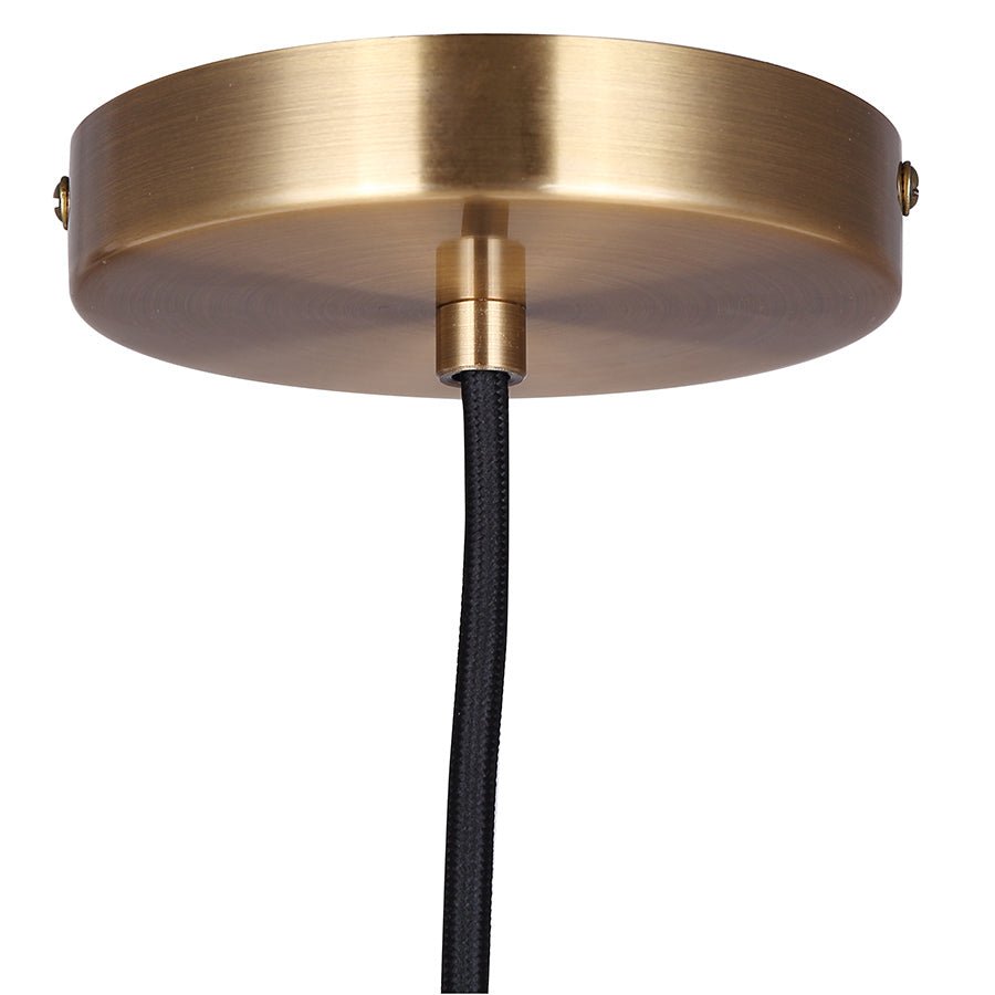 Suspension simple Kinslea - Or Verre blanc by Canarm | Luminaires & cie