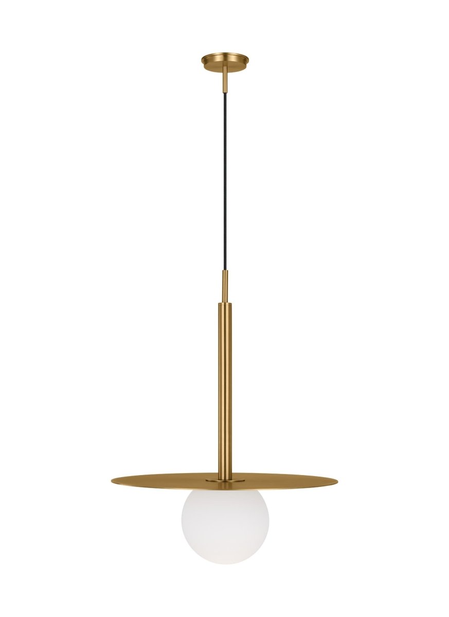 Suspension simple Nodes Boule - Laiton brûlé by Visual Comfort Studio | Luminaires & cie