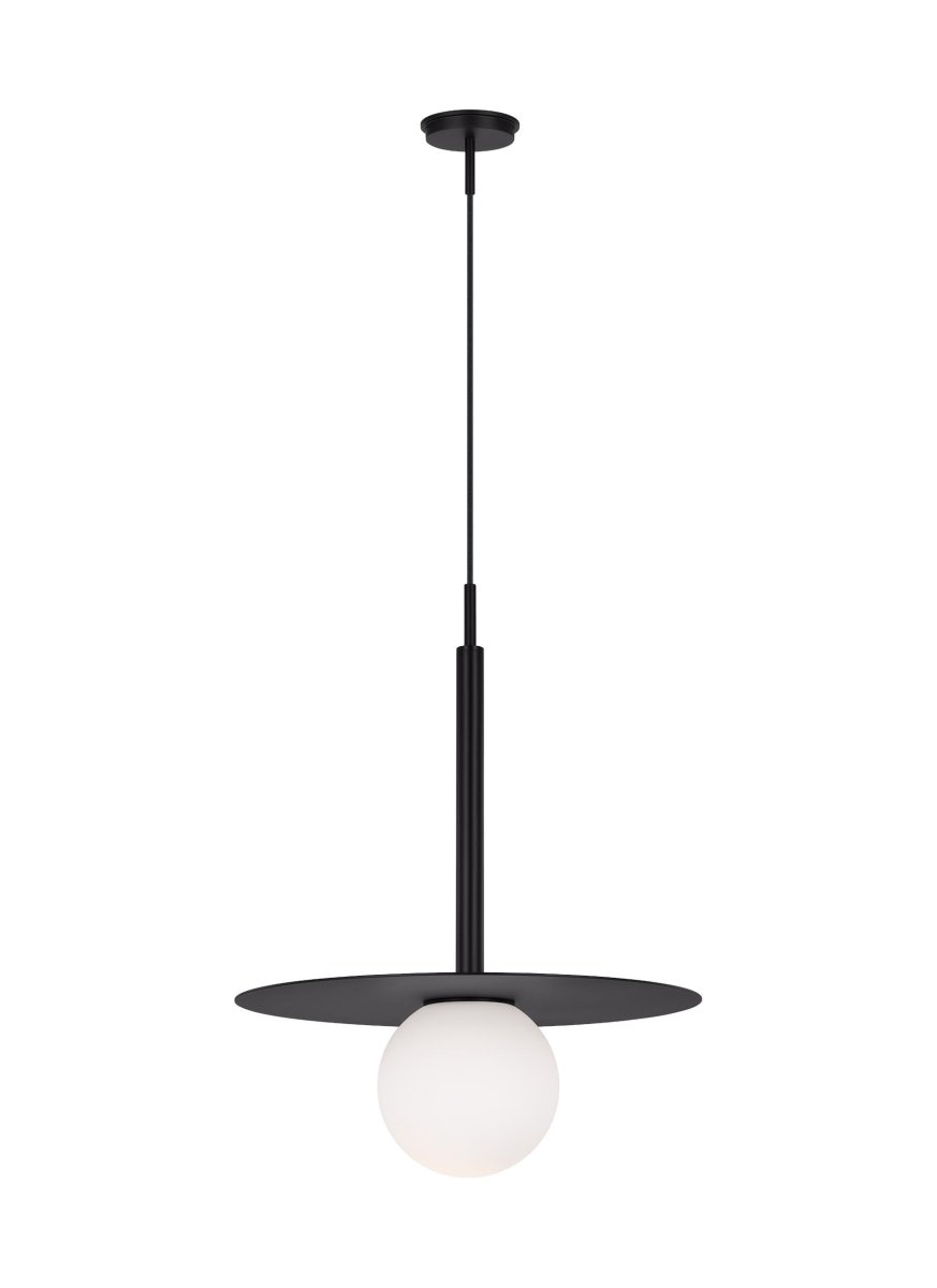 Suspension simple Nodes Boule - Noir de minuit by Visual Comfort Studio | Luminaires & cie
