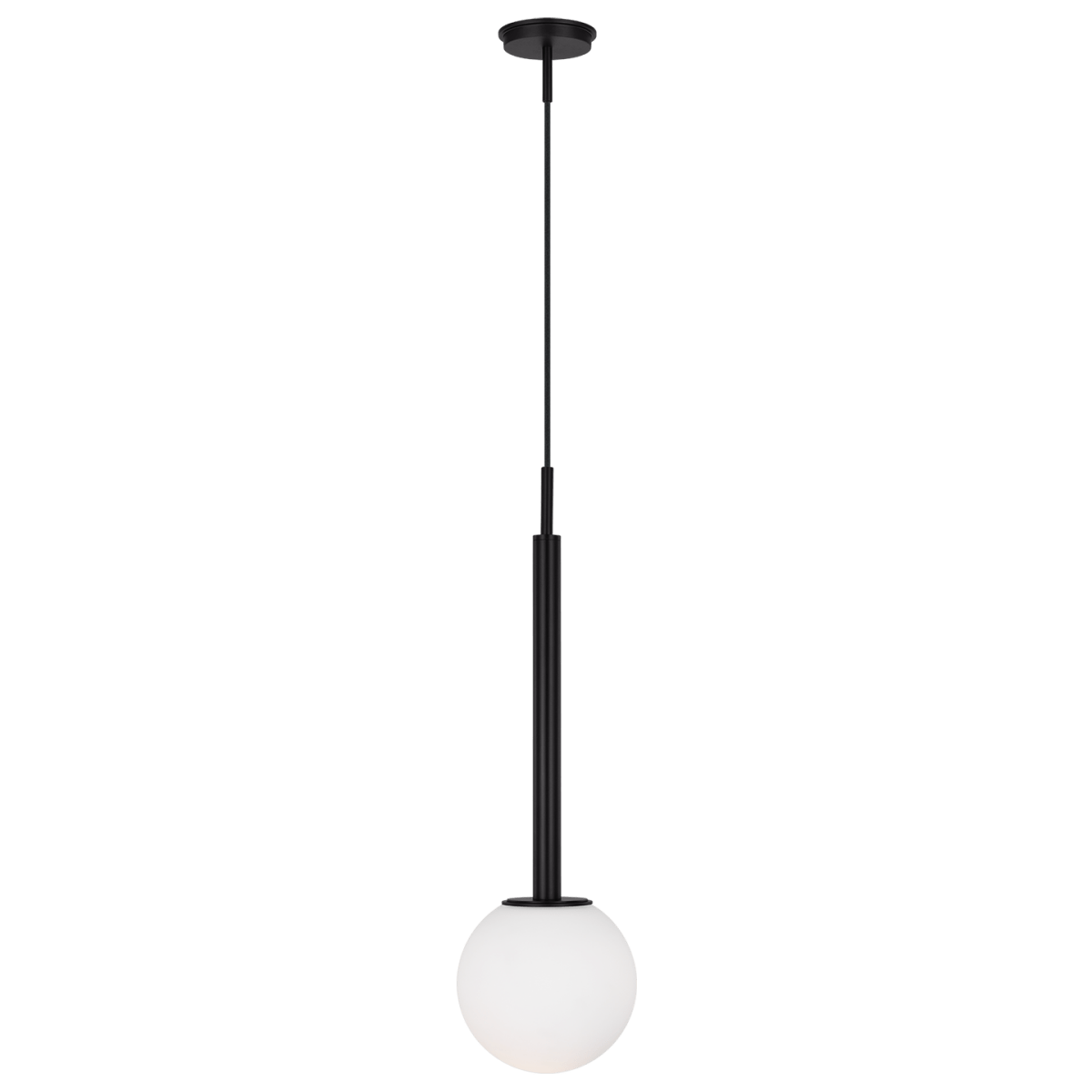 Suspension simple Nodes Boule - Noir de minuit by Visual Comfort Studio | Luminaires & cie