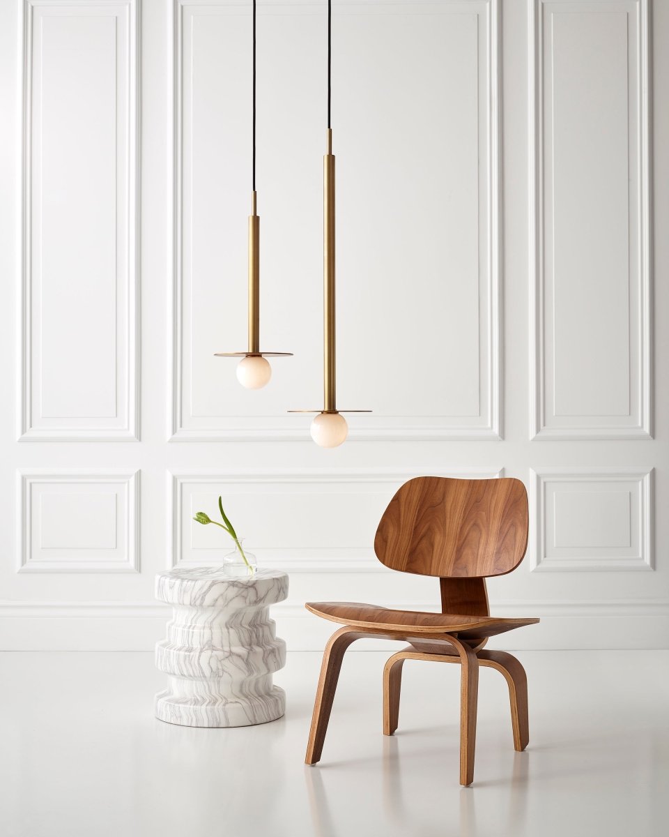Suspension simple Nodes - Laiton brûlé 30" by Visual Comfort Studio | Luminaires & cie