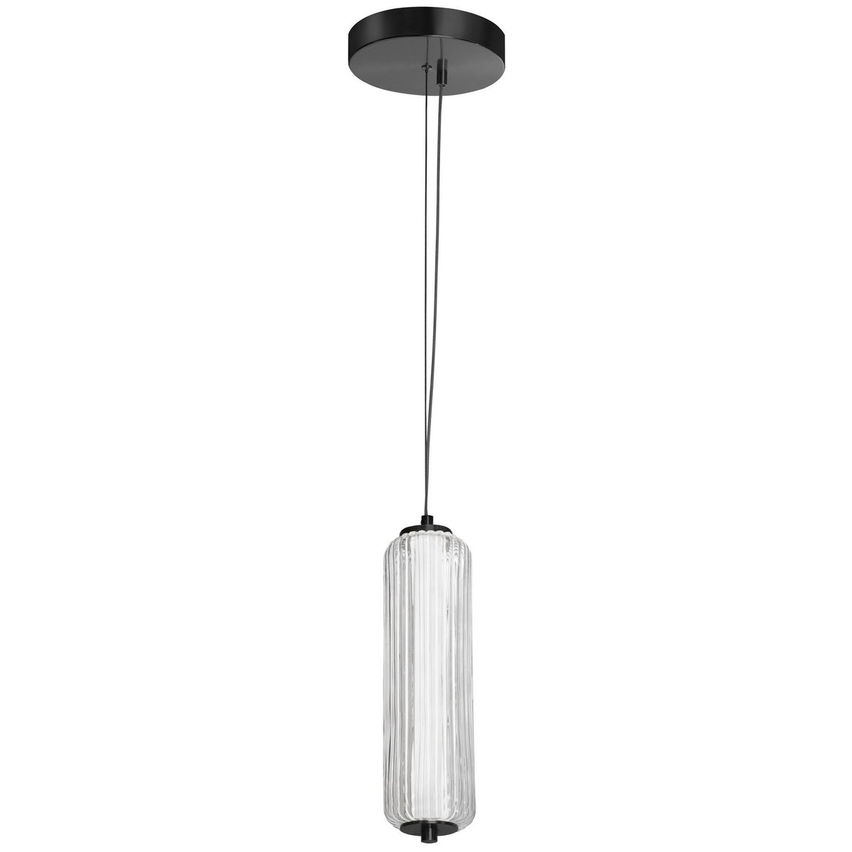 Mini-suspension Ramona Transparent / Noir mat – Dainolite