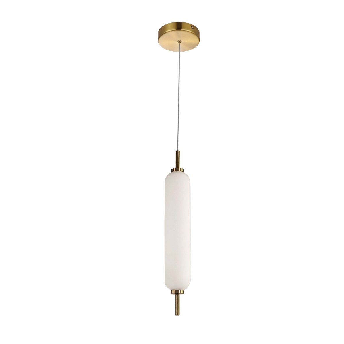 Suspension simple Typha - Laiton vieilli by Dainolite | Luminaires & cie