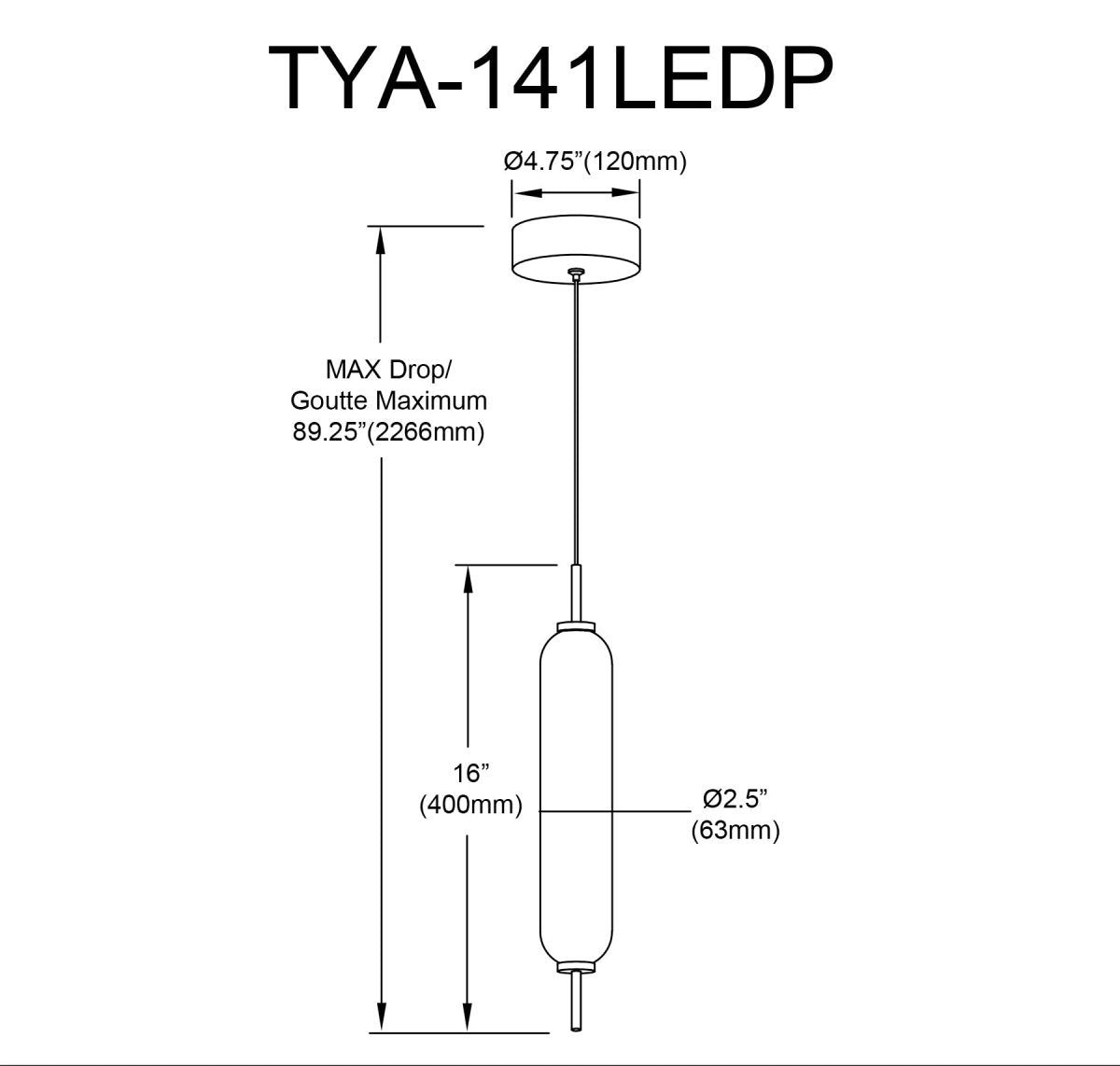 Suspension simple Typha - Laiton vieilli by Dainolite | Luminaires & cie