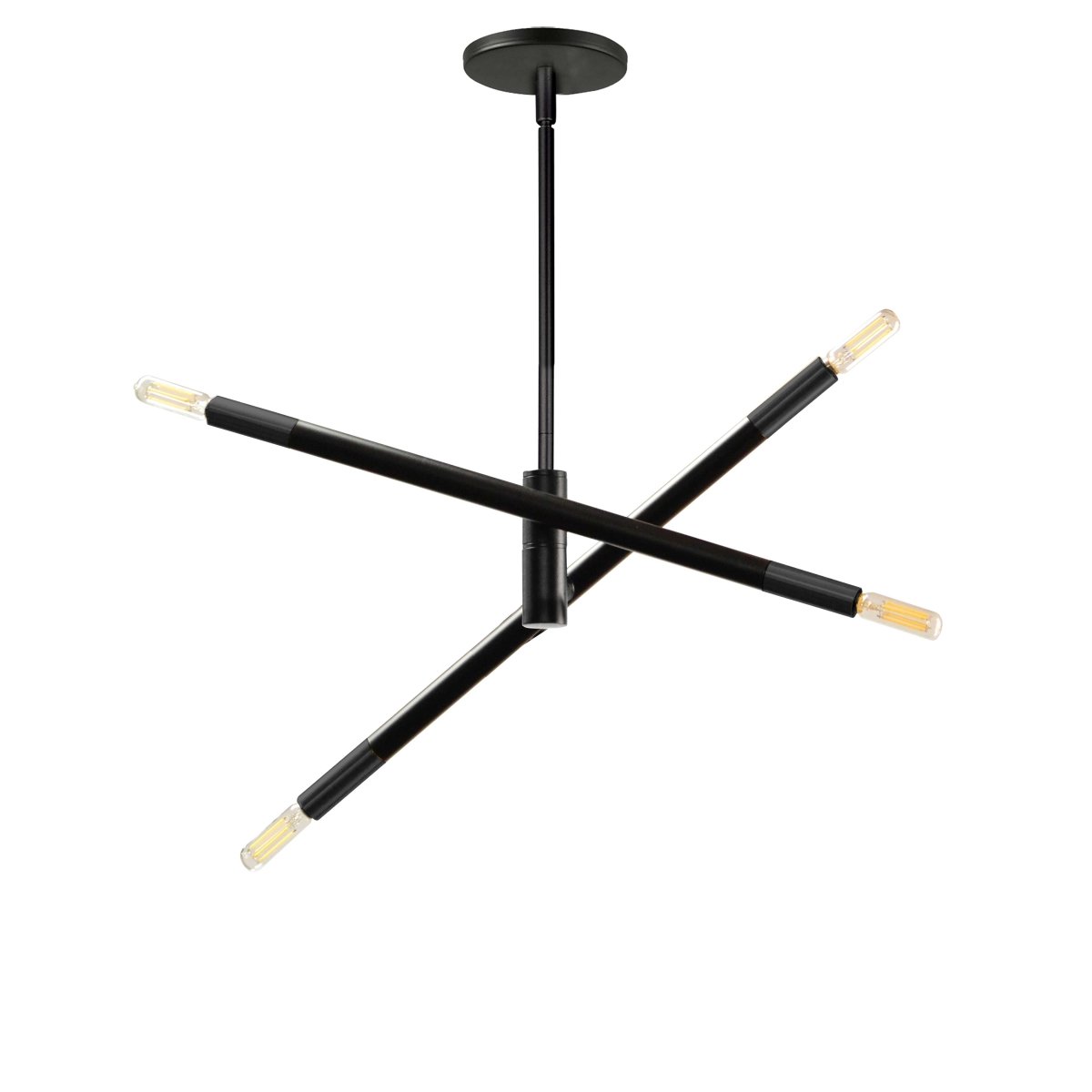 Suspension simple Wand - Noir mat 19 1/2" by Dainolite | Luminaires & cie