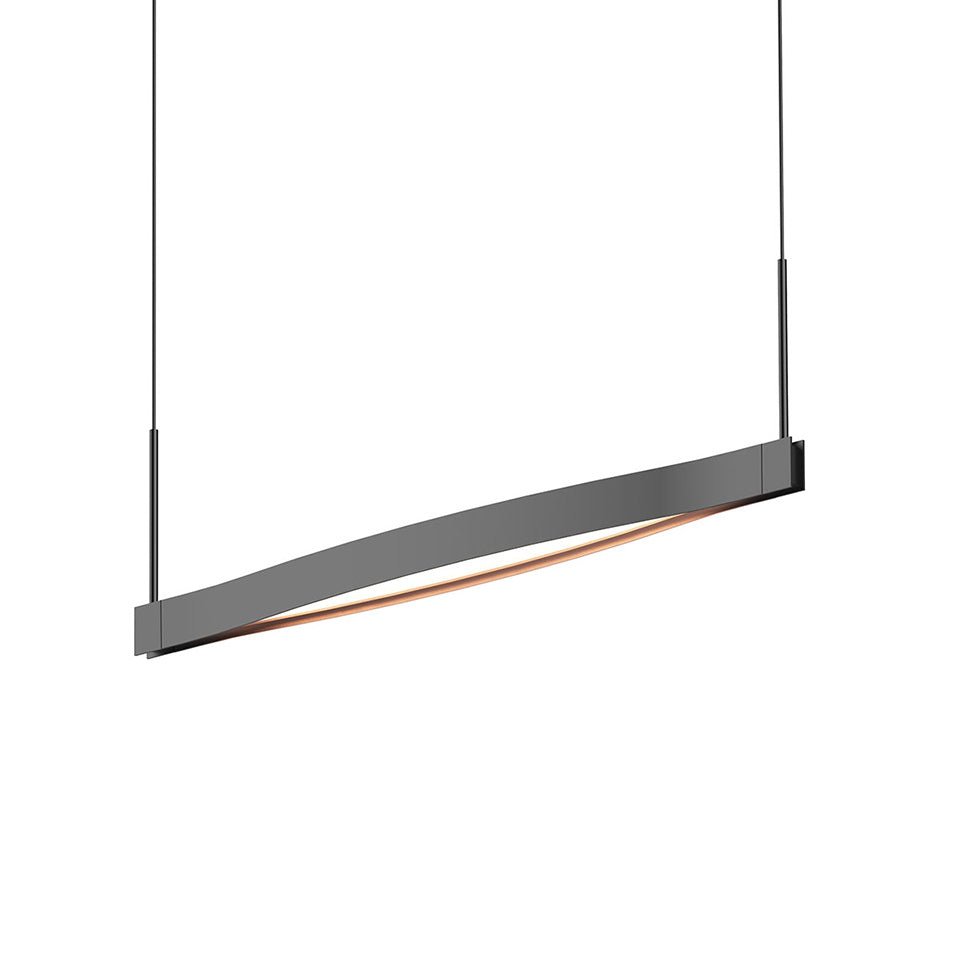 Suspension Single Ola - Noir Satiné by Sonneman | Luminaires & cie