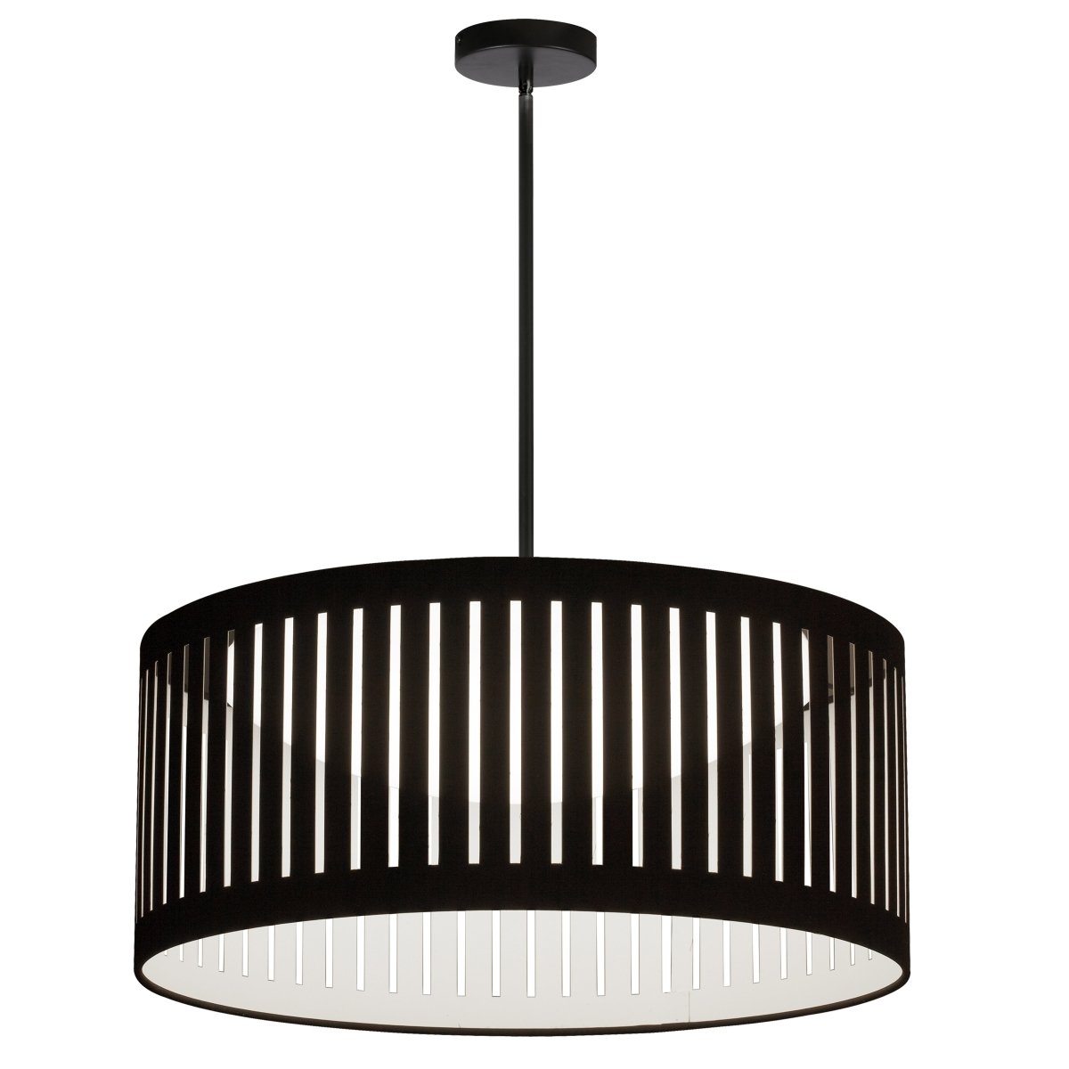 Suspension Slit Drum - Noir mat Noir by Dainolite | Luminaires & cie