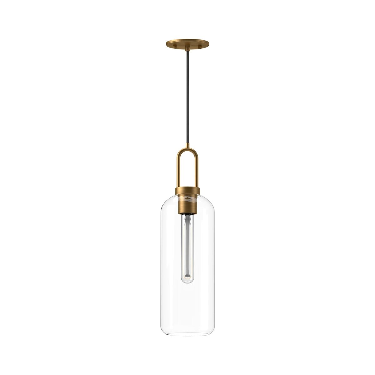 Suspension Soji - Verre d'or / transparent âgé 6" by Alora Lighting | Luminaires & cie