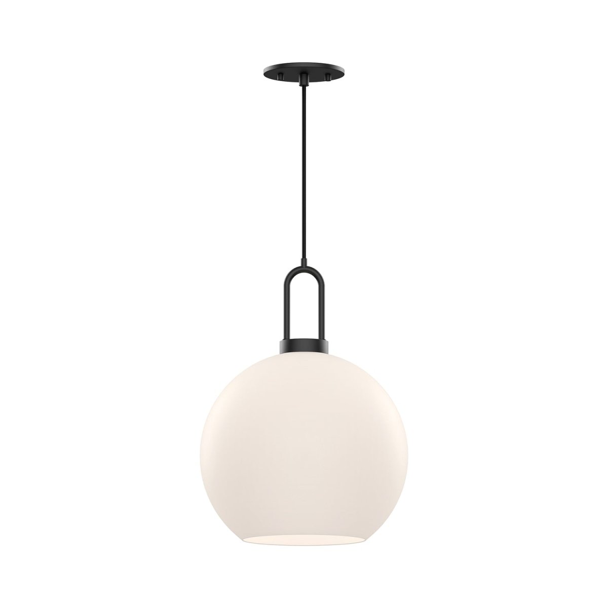 Suspension Soji - Verre mate mat / opale mate 9 7/8" by Alora Lighting | Luminaires & cie