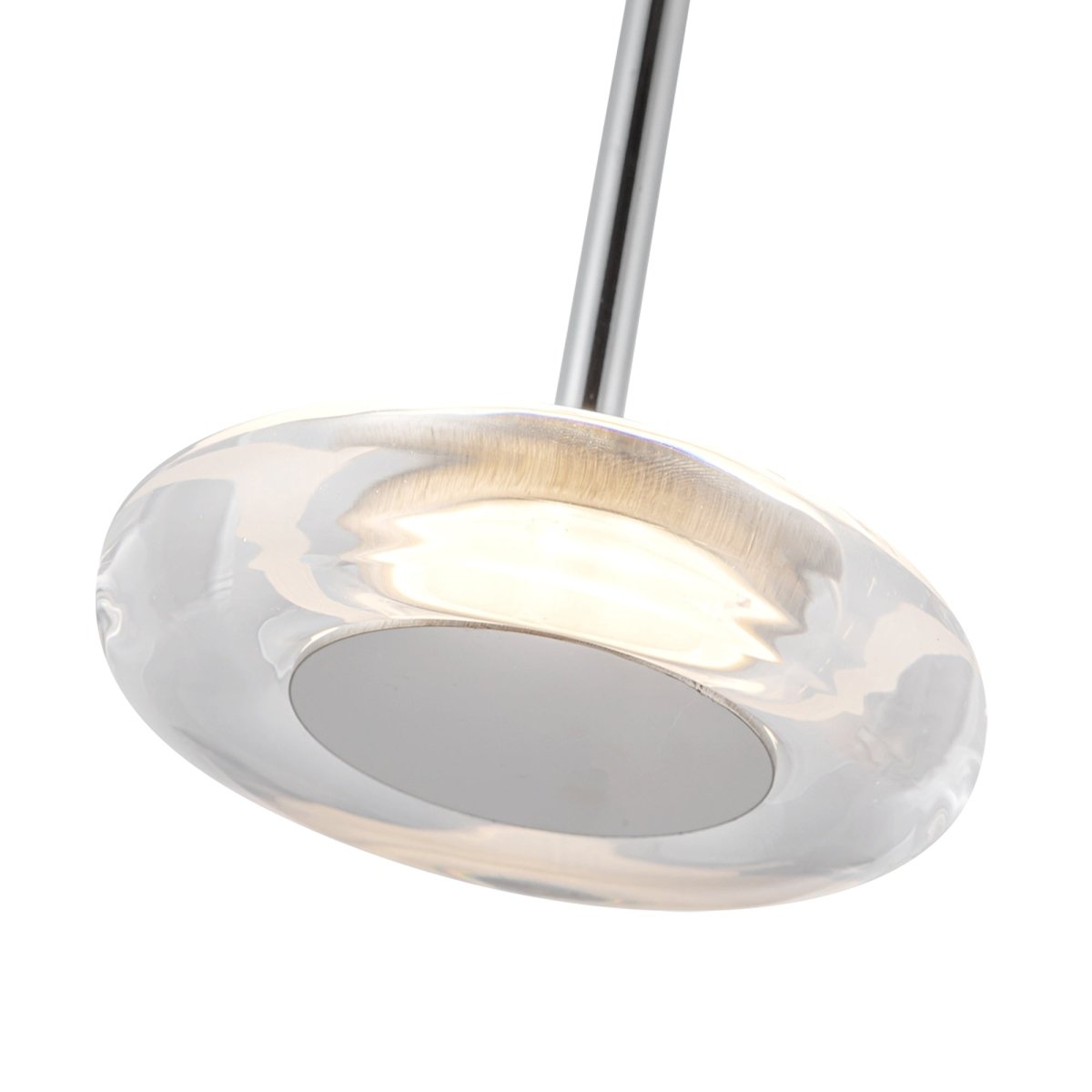 Suspension Stephord - Chrome / verre transparent by Kuzco Lighting | Luminaires & cie