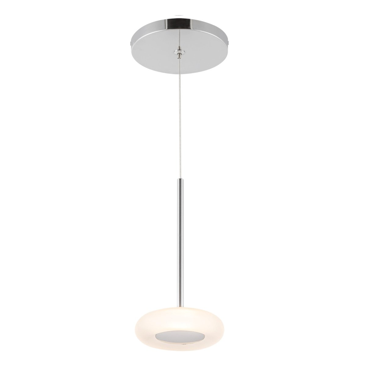 Suspension Stephord - Chrome / verre givré by Kuzco Lighting | Luminaires & cie