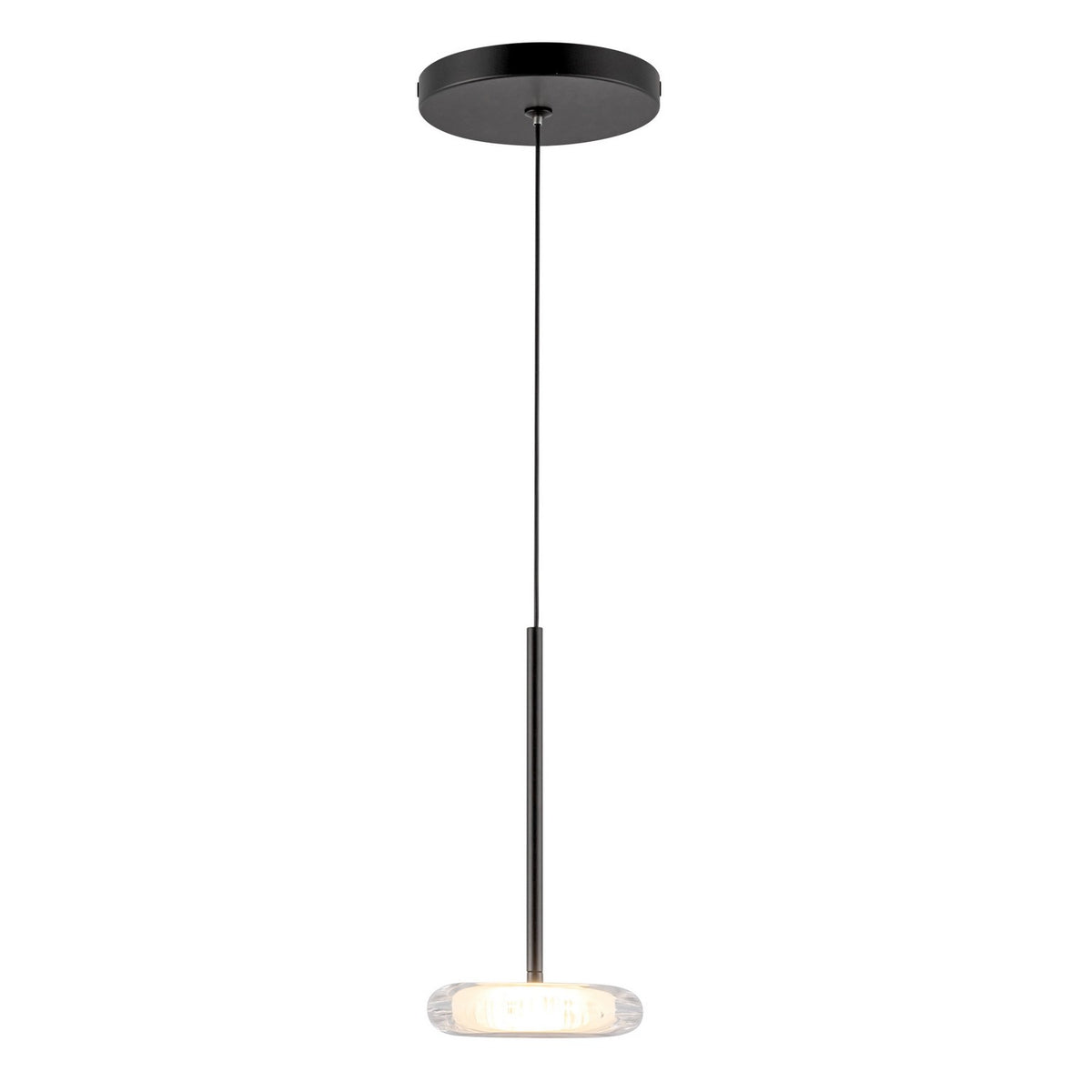 Mini-suspension Stephord Noir / Transparent – vue 2
