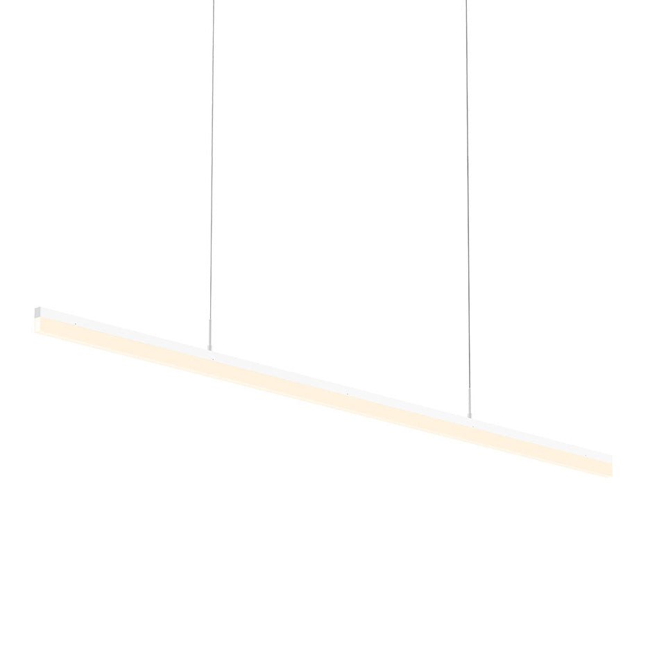 Suspension Stiletto - Blanc Satiné 59.5" by Sonneman | Luminaires & cie