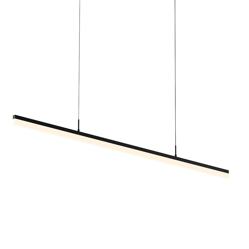 Suspension Stiletto - Noir Satiné 59.5" by Sonneman | Luminaires & cie