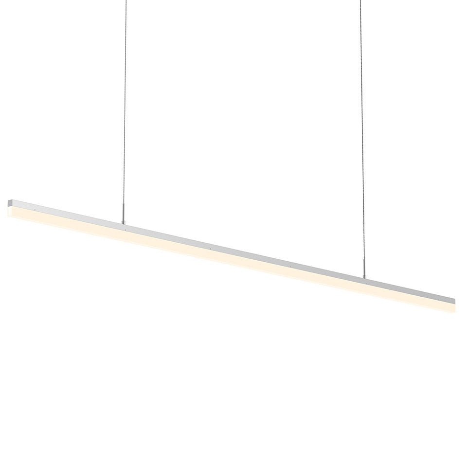 Suspension Stiletto - Aluminium satiné brillant 71.5" by Sonneman | Luminaires & cie