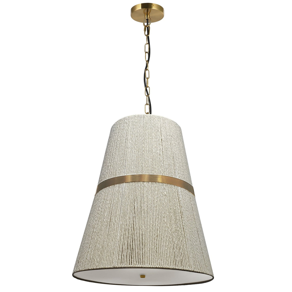 Suspension Sylvie Blanc / Laiton vieilli – Dainolite