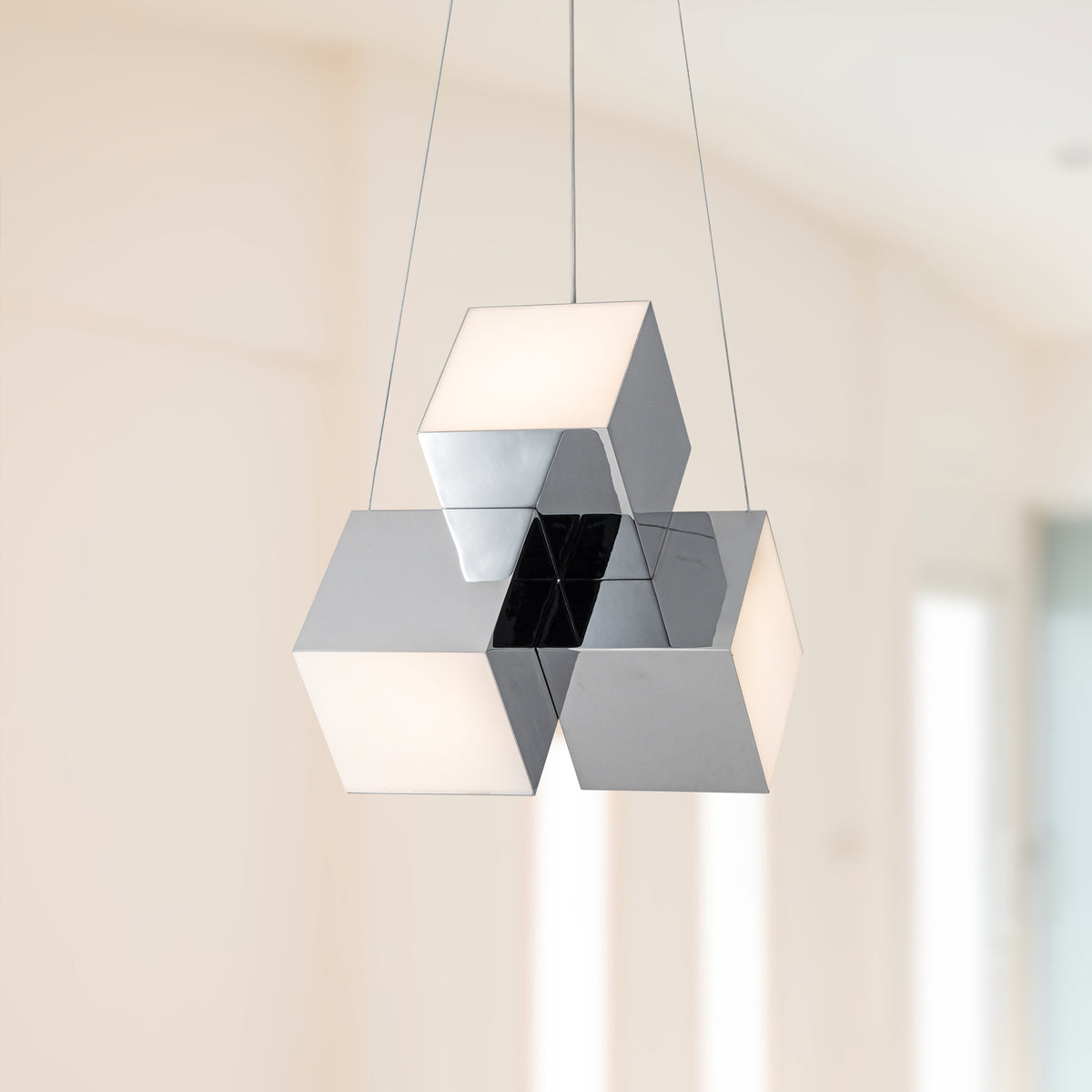 Suspension multiple Tetra Chrome – vue 5