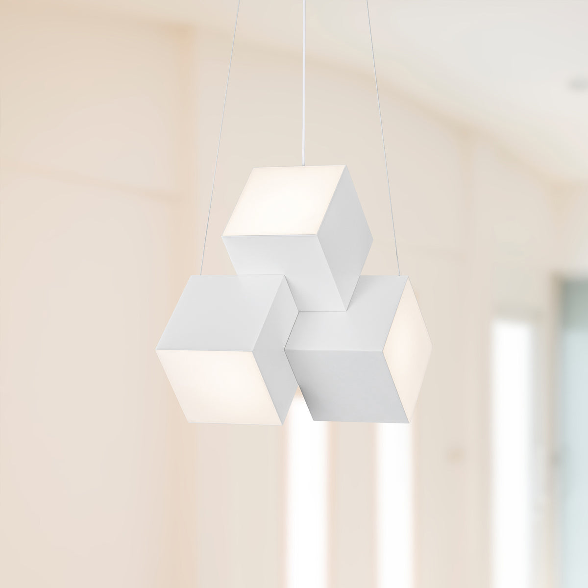 Suspension multiple Tetra Blanc – vue 5