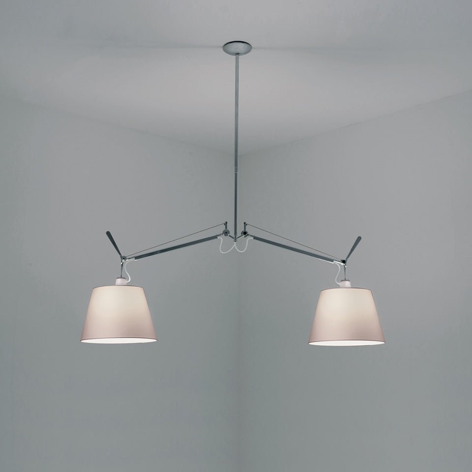 Suspension Tolomeo Double Shade - Parchemin 10" by Artemide | Luminaires & cie