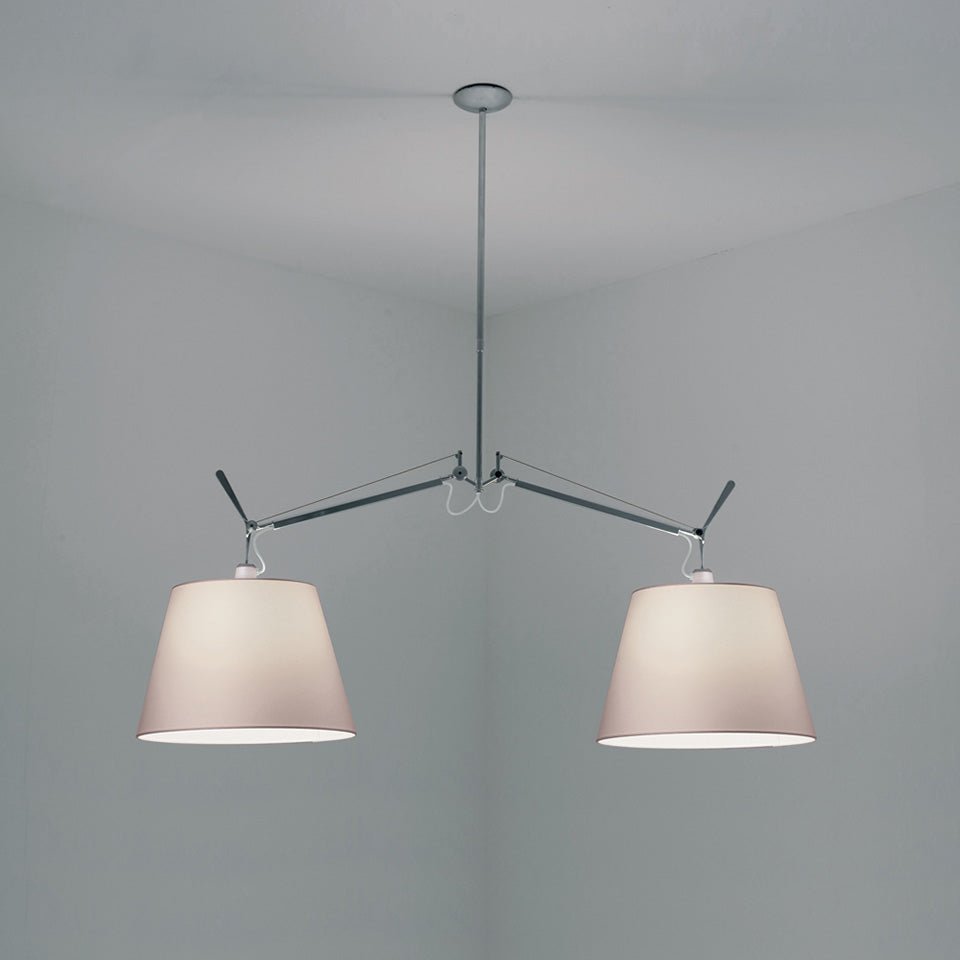 Suspension Tolomeo Double Shade - Parchemin 14" by Artemide | Luminaires & cie