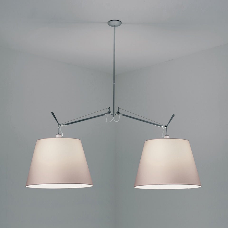 Suspension Tolomeo Double Shade - Parchemin 17" by Artemide | Luminaires & cie