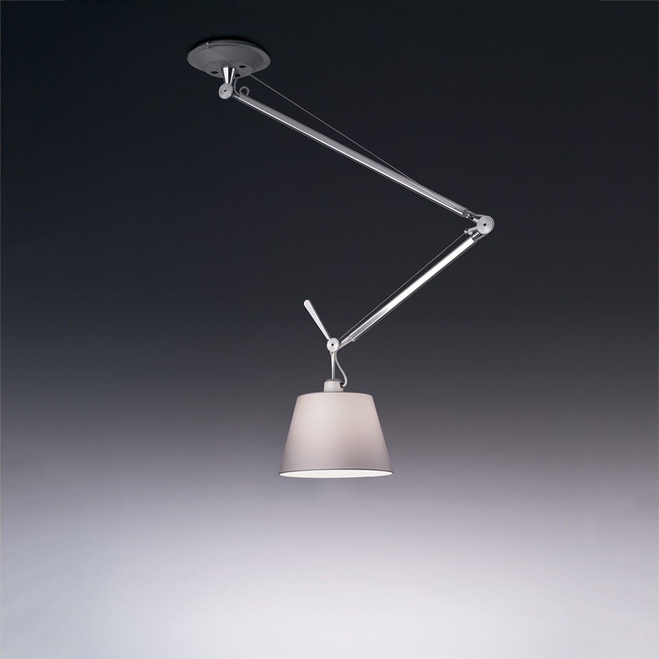 Suspension Tolomeo Off Center Shade - Parchemin 12" by Artemide | Luminaires & cie