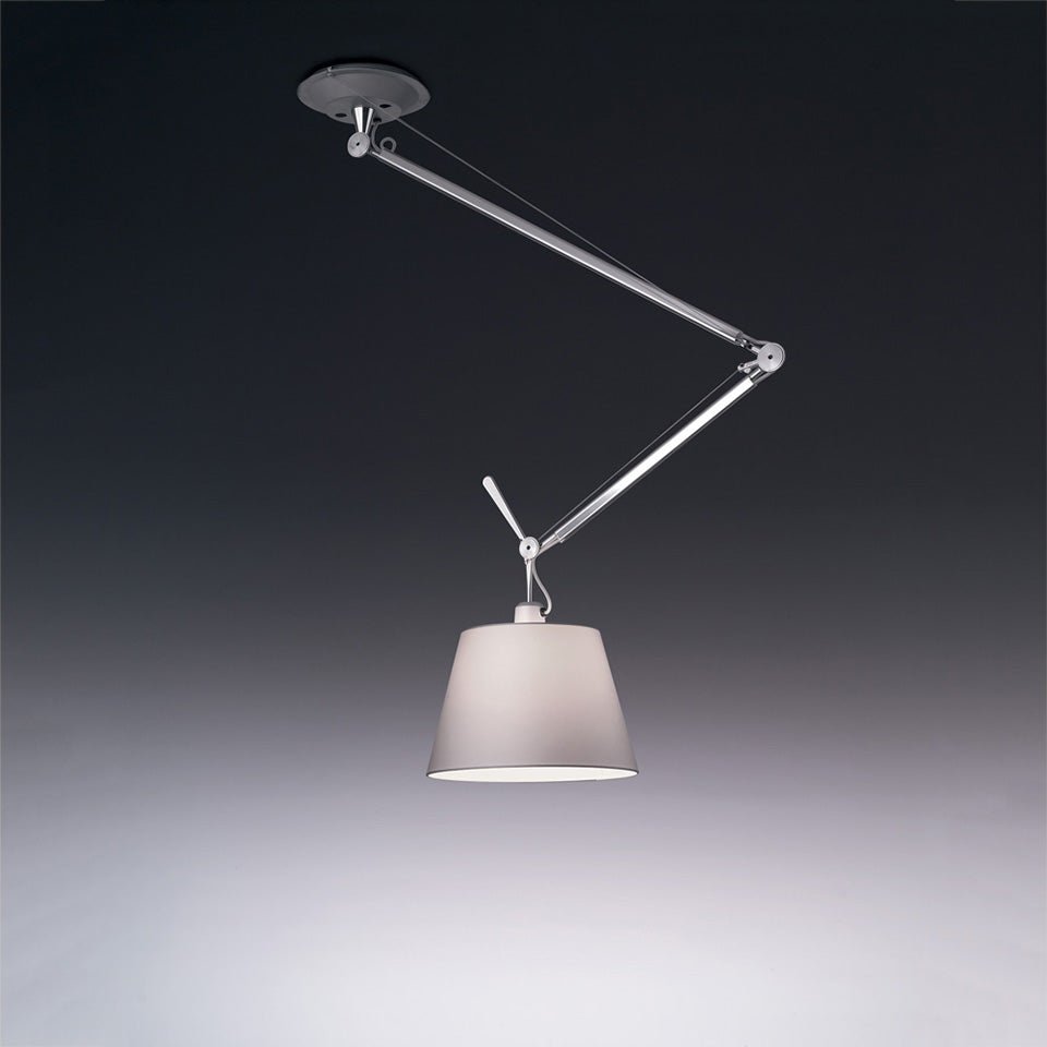 Suspension Tolomeo Off Center Shade - Fibre 14" by Artemide | Luminaires & cie