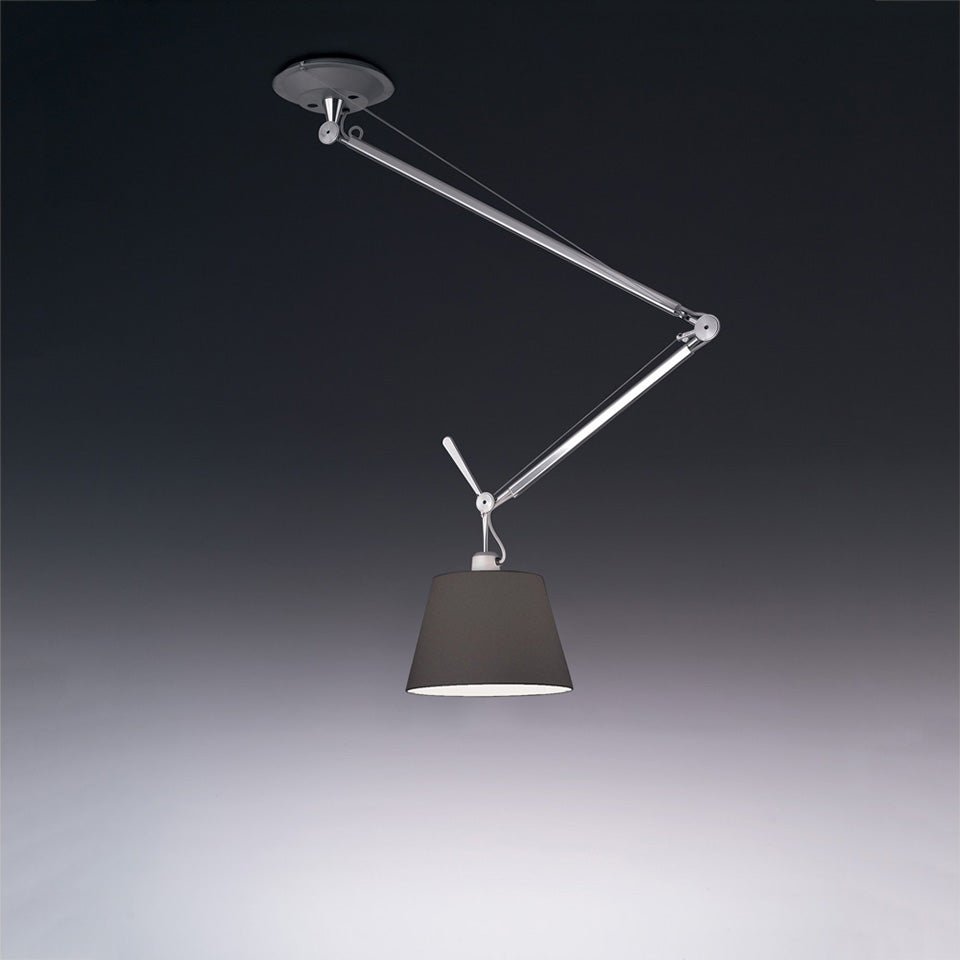 Suspension Tolomeo Off Center Shade - Noir 12" by Artemide | Luminaires & cie