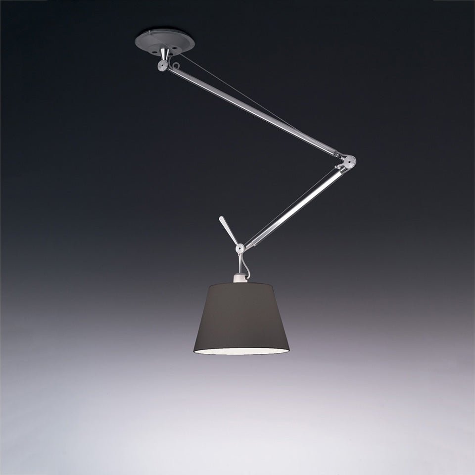 Suspension Tolomeo Off Center Shade - Noir 14" by Artemide | Luminaires & cie