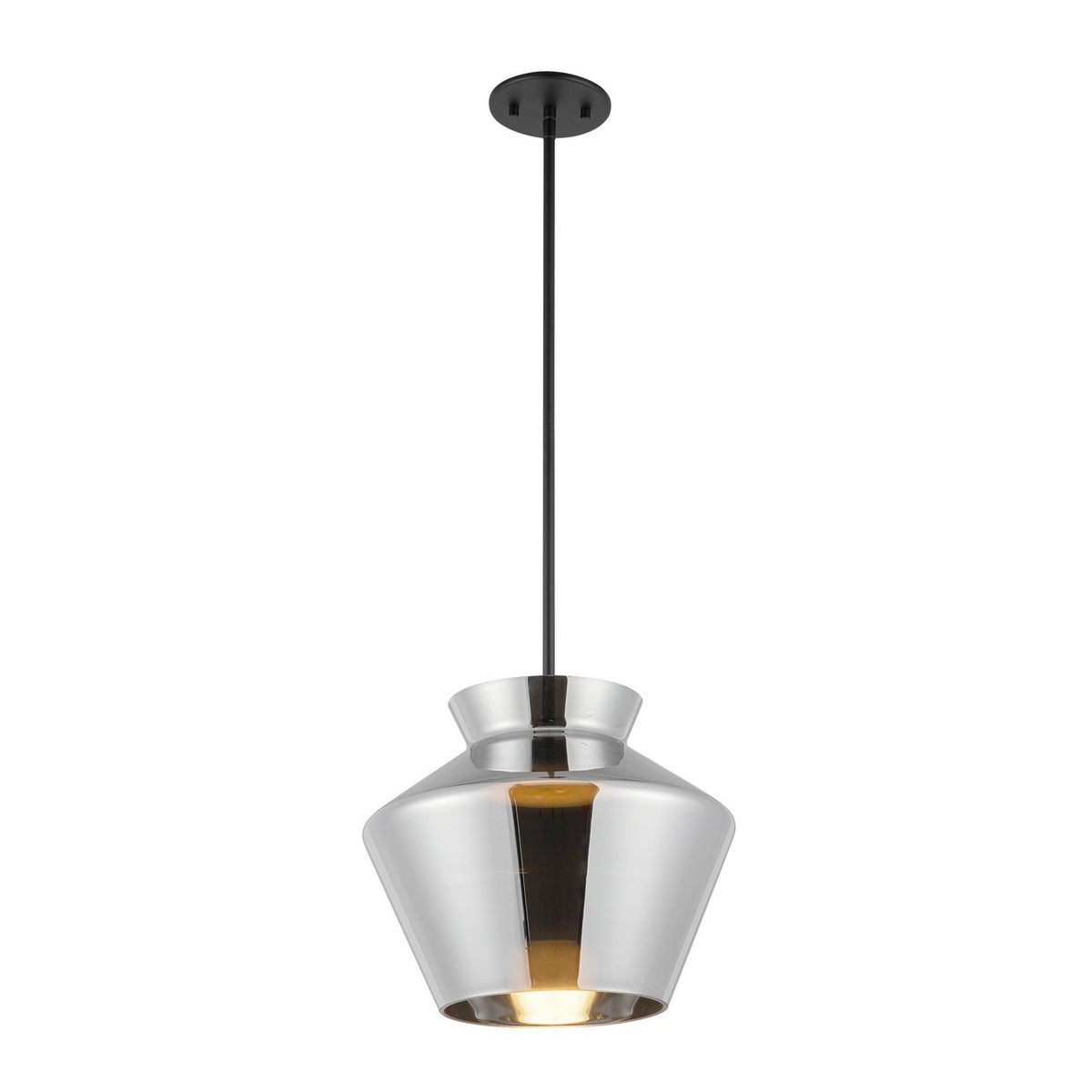 Suspension toupie Trinity Noir / Chrome – vue 3