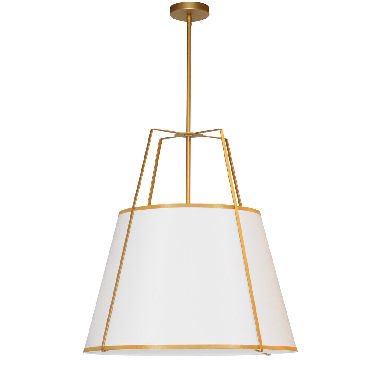 Suspension Trapezoid Or / Blanc, 24", nombre ampoules 3 – Dainolite