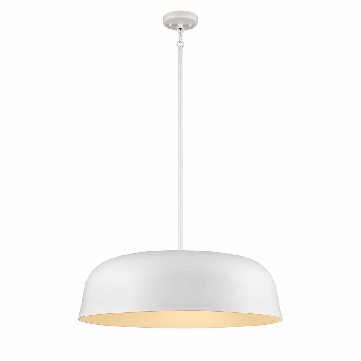 Suspension Tuque - Matt White 20" by DVI Lighting | Luminaires & cie