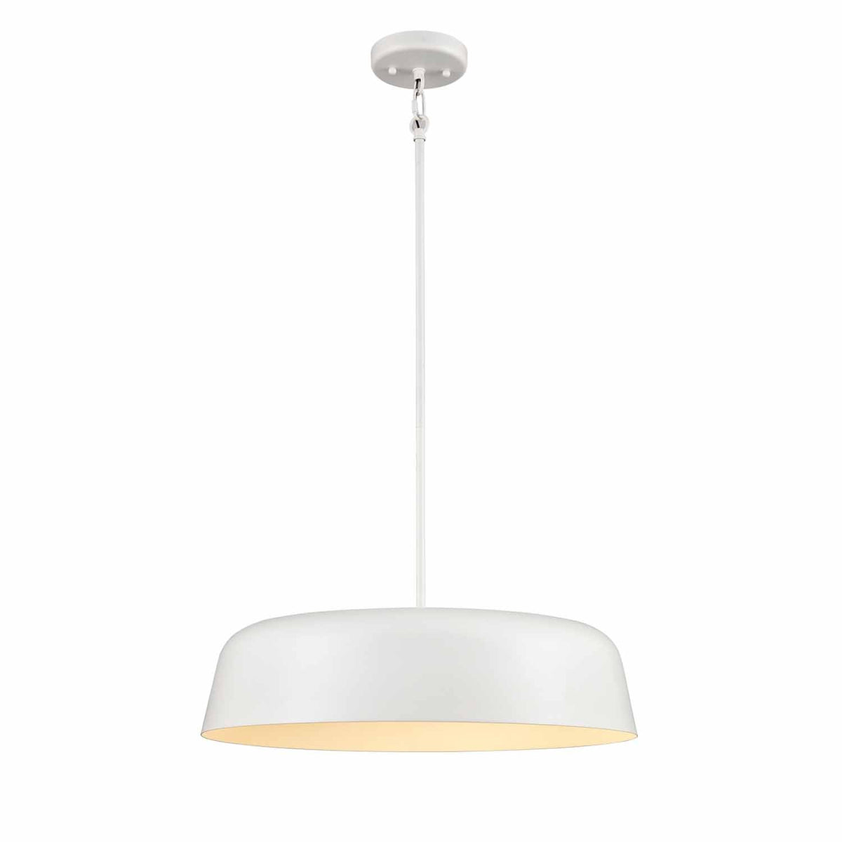 Suspension Tuque - Matt White 26" by DVI Lighting | Luminaires & cie