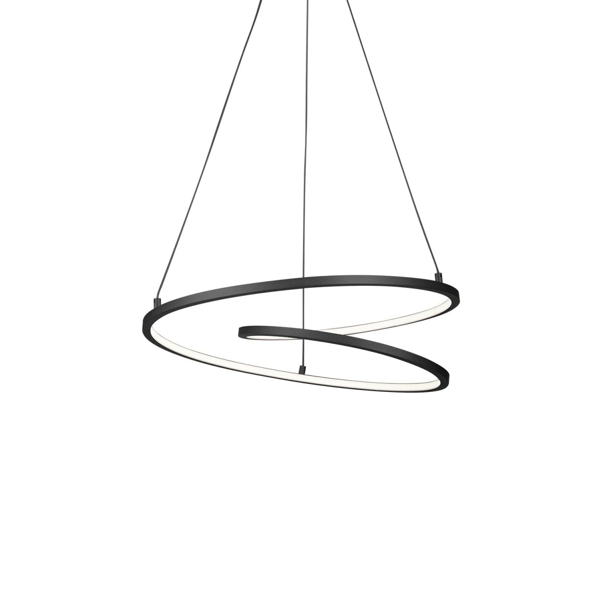 Suspension Twist - Noir 19" by Kuzco Lighting | Luminaires & cie