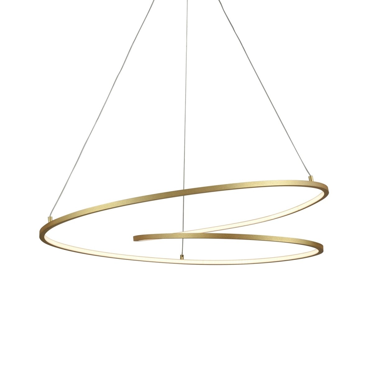 Suspension Twist - Laiton antique 32" by Kuzco Lighting | Luminaires & cie