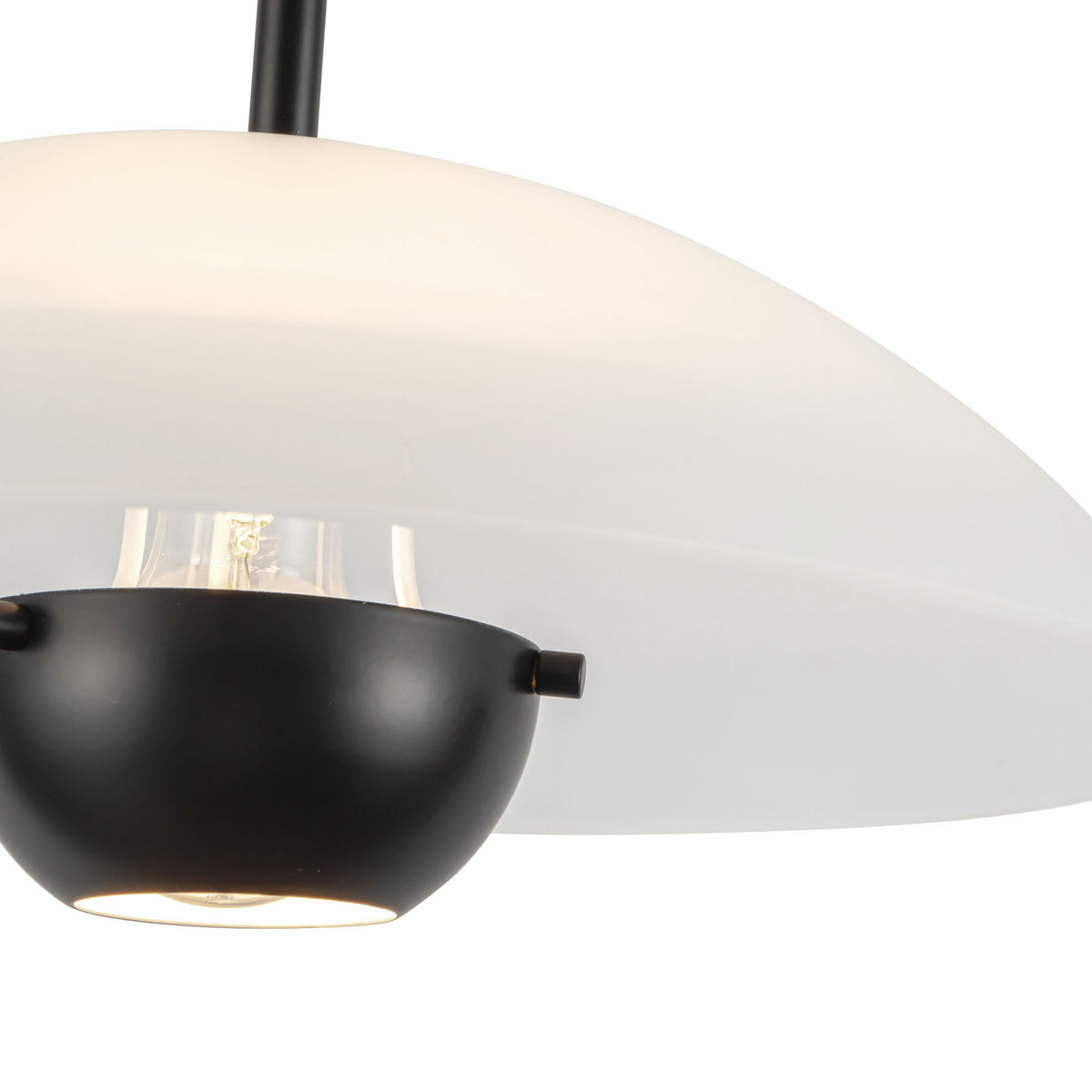 Suspension Umbra Noir / Verre opale – vue 4