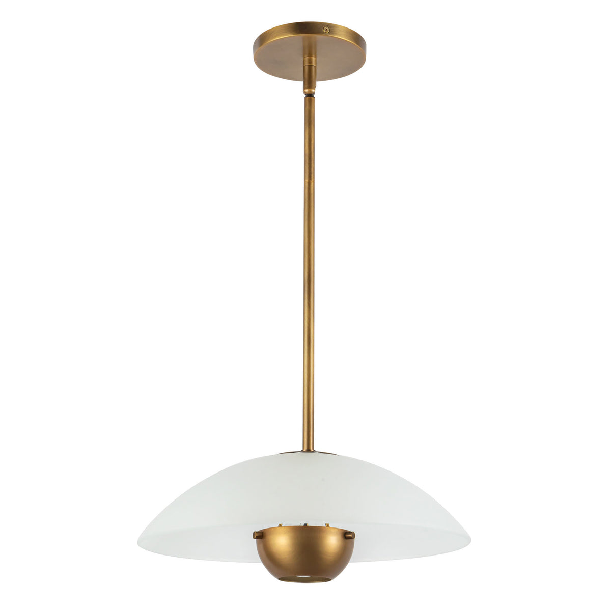 Suspension Umbra Laiton vieilli / Verre opale – vue 2