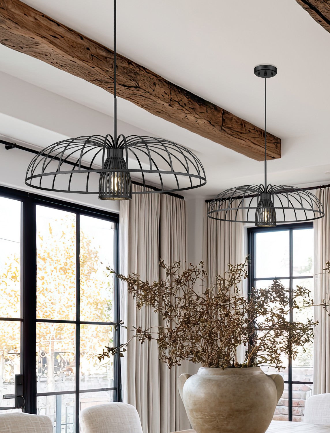 Suspension Valencia Noir mat, 24" – vue 6