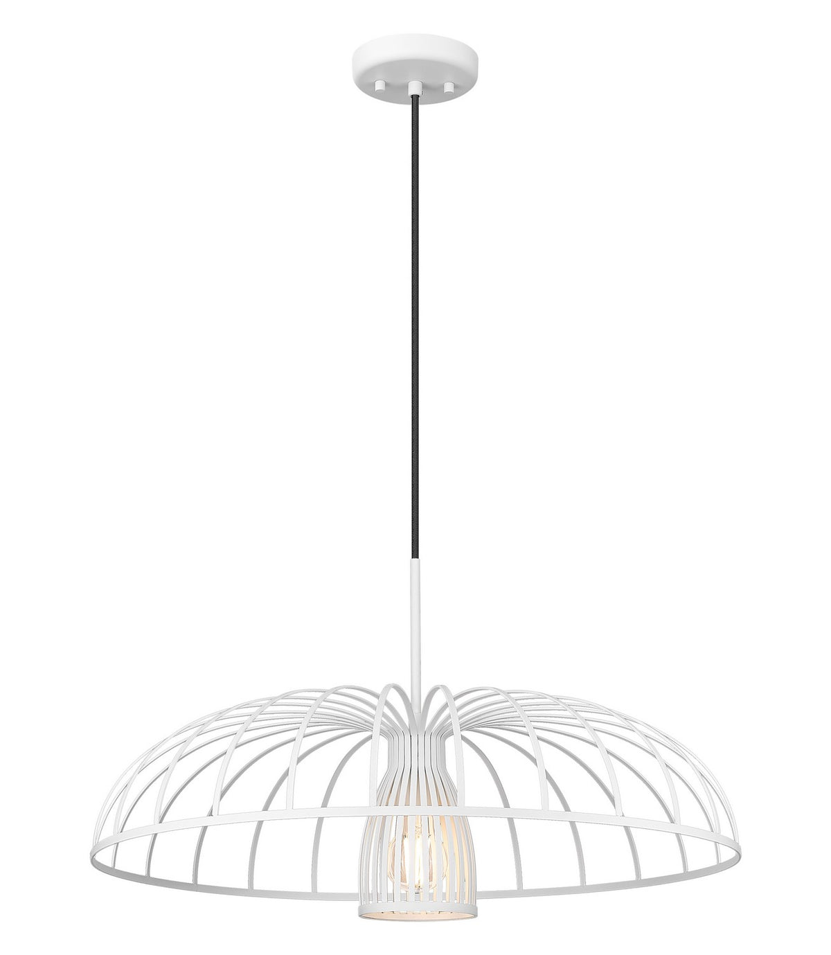 Suspension Valencia Blanc texturé, 24" – vue 2