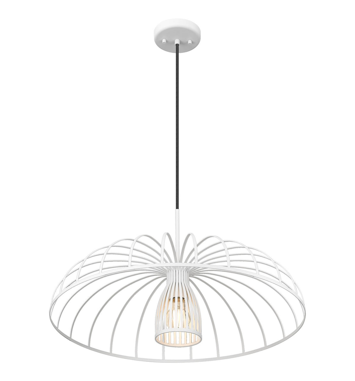Suspension Valencia Blanc texturé, 24" – vue 4