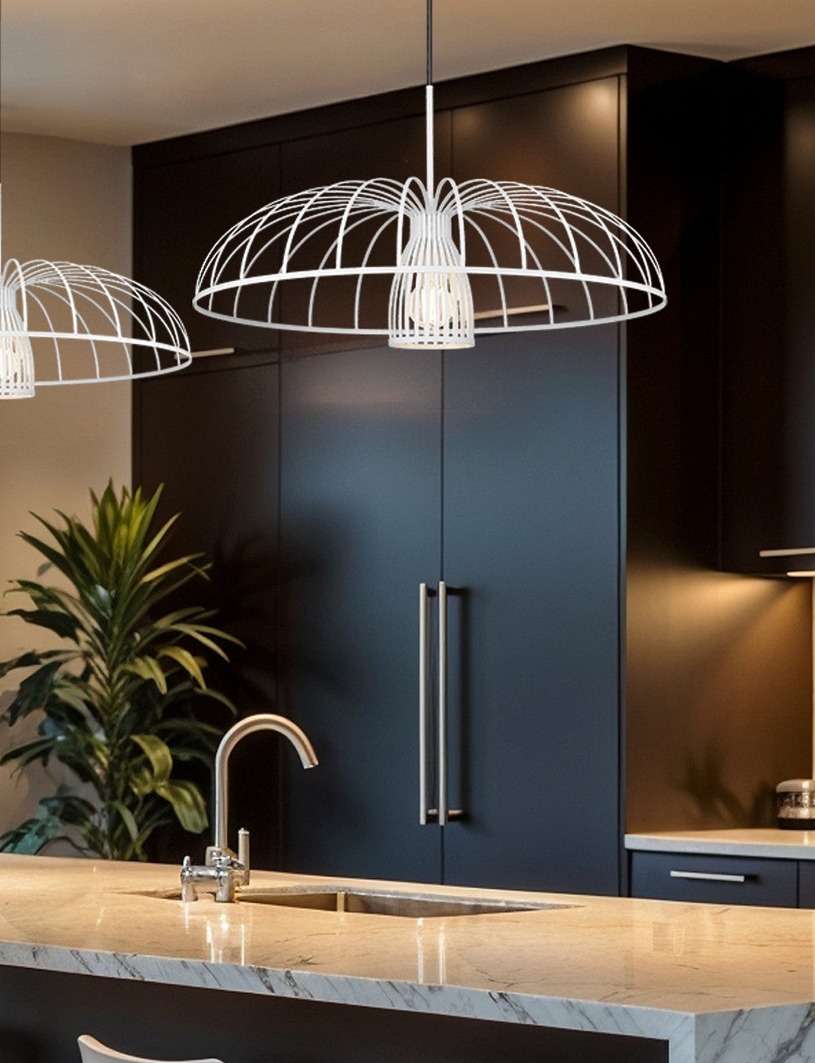 Suspension Valencia Blanc texturé, 24" – vue 7